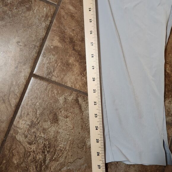 Athleta lt grey pants polyester spandex blend womens 14 - Picture 6 of 10
